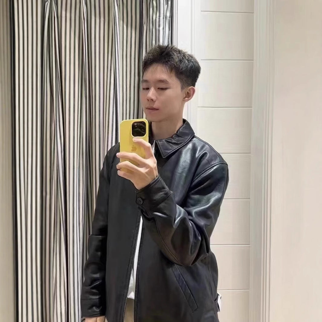 Casual Baseball Biker Jacket For Men