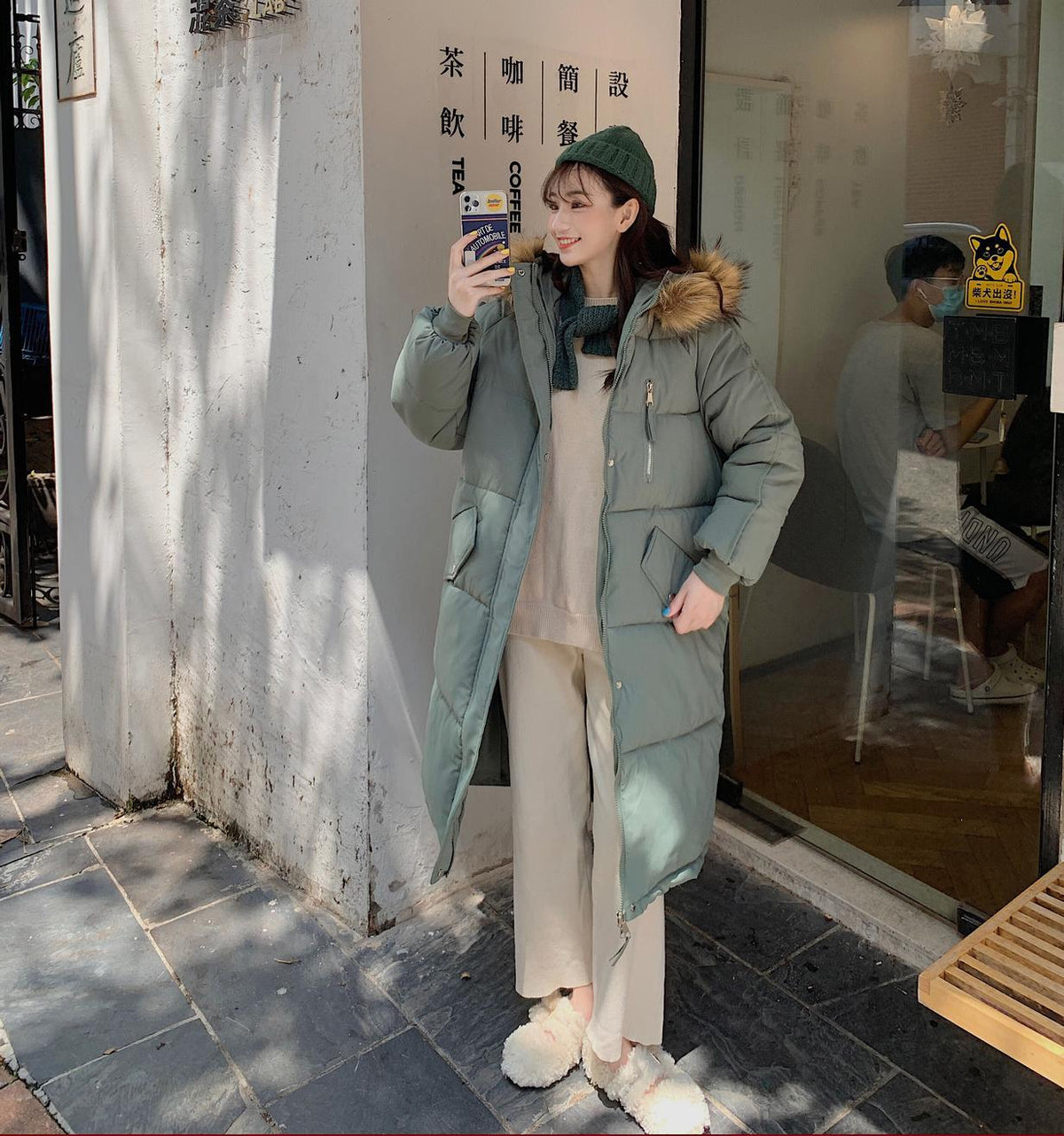 New Winter Mid-length Loose Plus-size Down Padded Jacket For Women