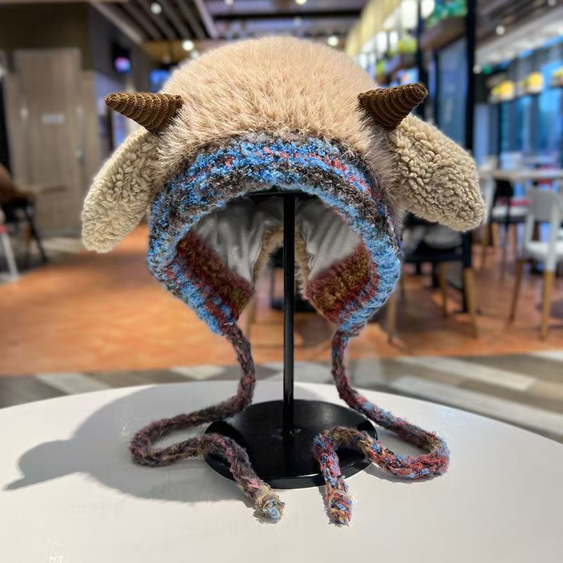 Gorro de punto para mujer a prueba de frío – Gorro versátil cálido de invierno
