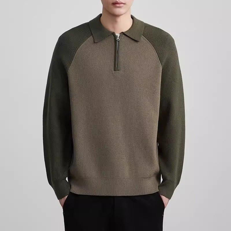 Casual Japanese-style Raglan Long-sleeve Sweater