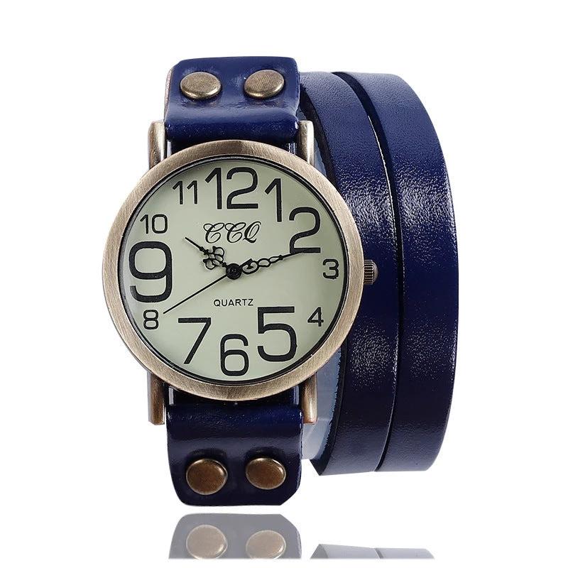 Retro Three-circle Casual Watch For Men