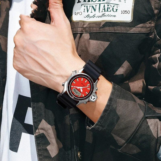 Reloj Deportivo Multifuncional de Esfera Grande Impermeable para Hombre