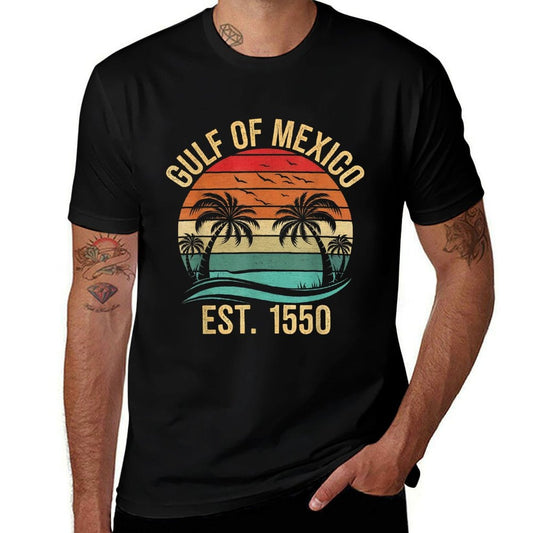 Camiseta de Material Ecológico Retro Vintage Est. 1550 para Mujer del Golfo de México