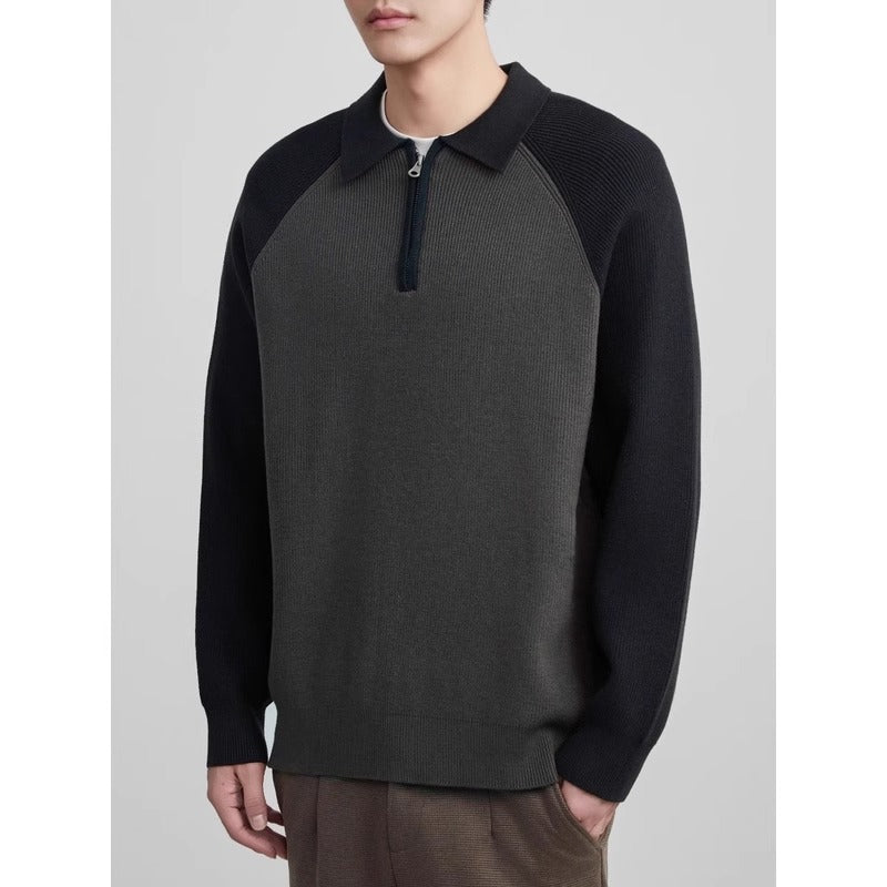 Casual Japanese-style Raglan Long-sleeve Sweater