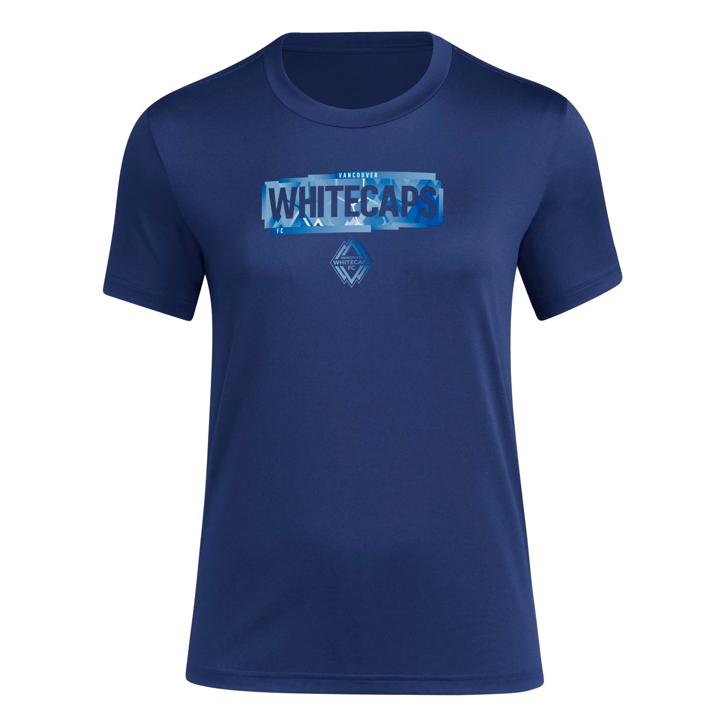 adidas Womens Short Sleeve Pre-Game T-Shirt Team Navy Blue/Vancouver Whitecaps X-Large