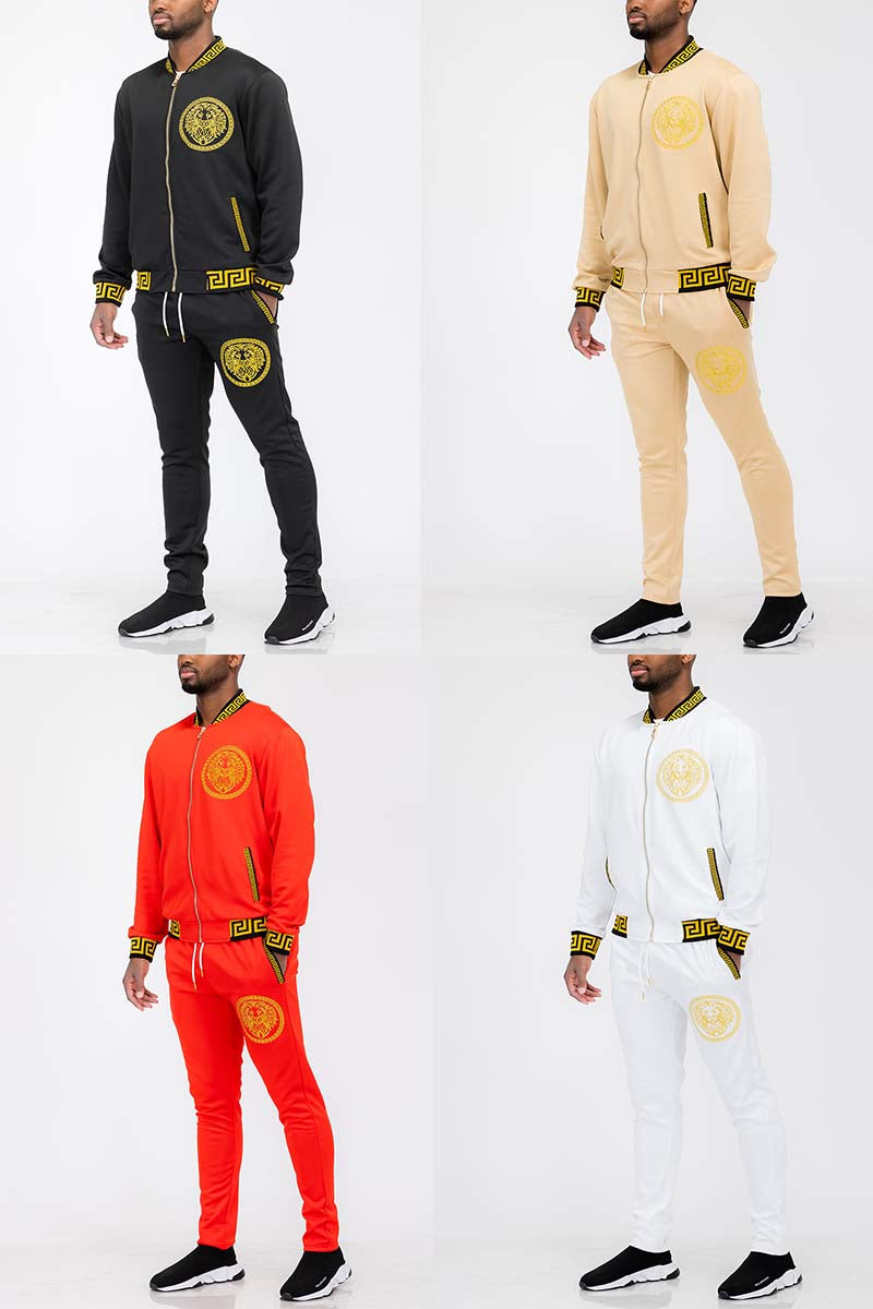 Conjunto deportivo de cabeza de león para hombre