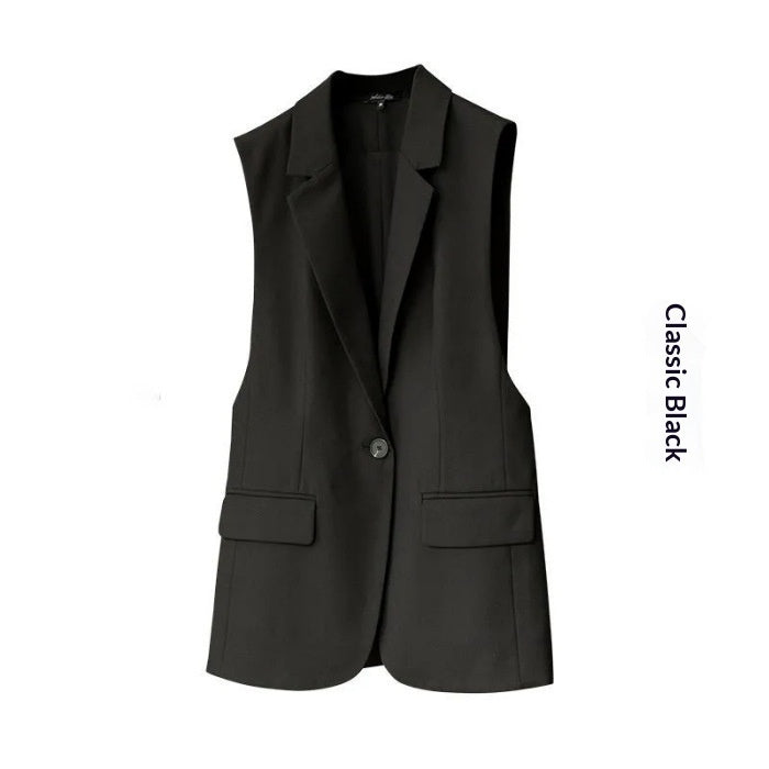 Korean-style Versatile Womens Blazer Vest