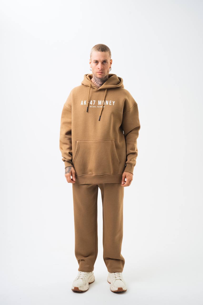 Oversize 'Money Power' Graphic Hoodie – Heavyweight Streetwear Sweatshirt