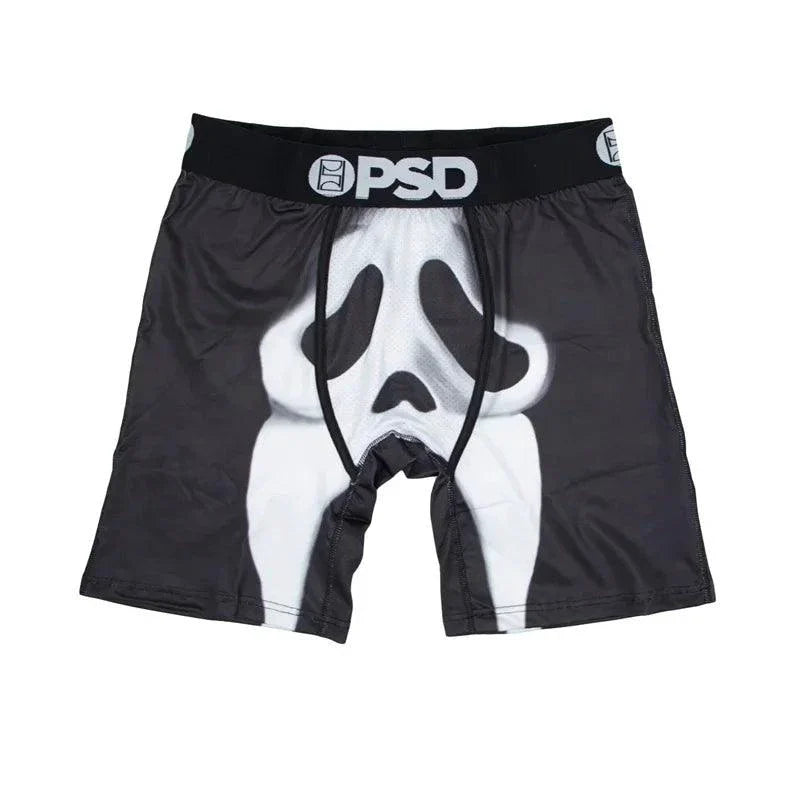1Pcs Sexy Men Underwear Boxers Men's Panties Lingerie Breathable Printed Male Underpants Plus Size Man Boxer Briefs Mens Trunks