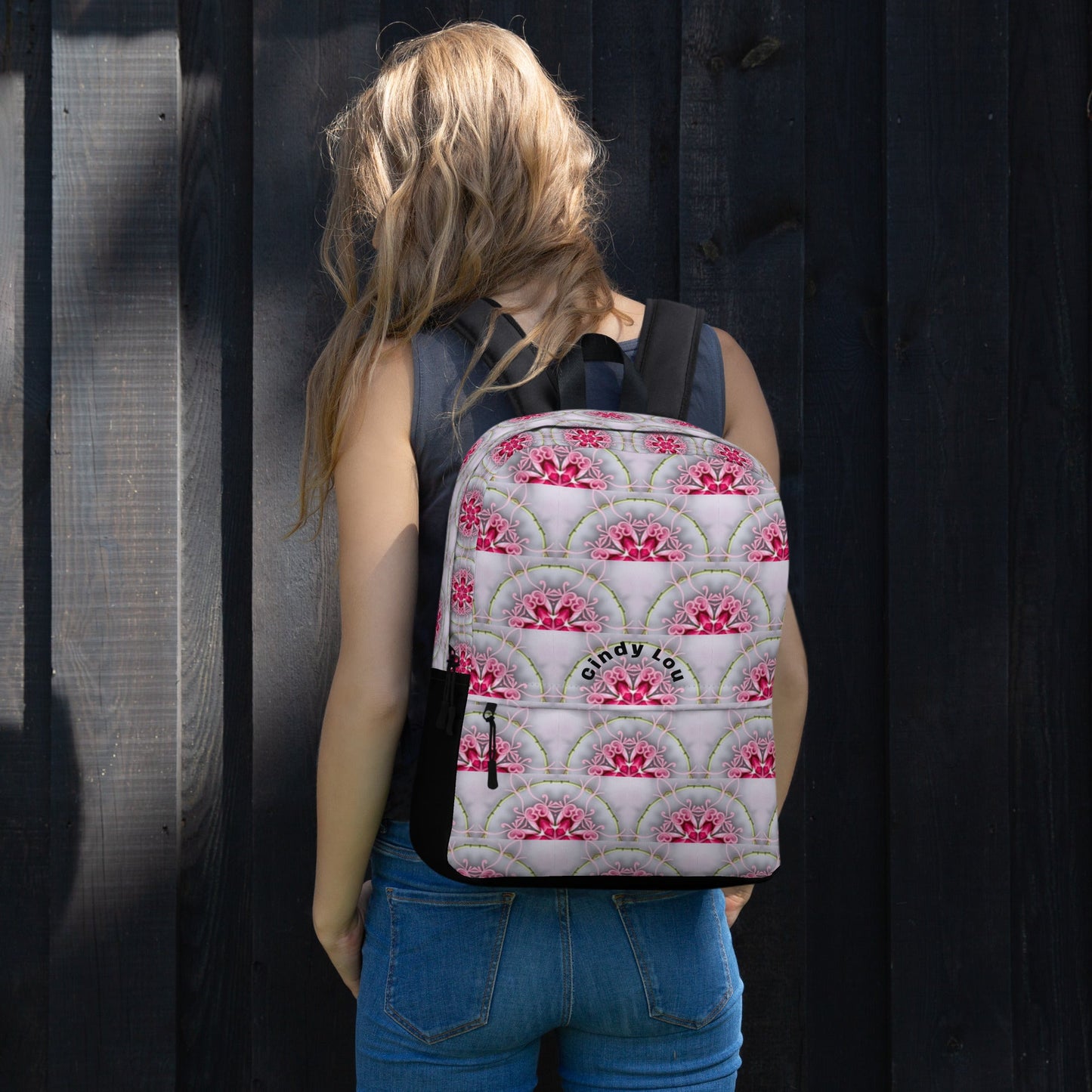 Hot Pink Fans Medium Size Backpack with Personalization