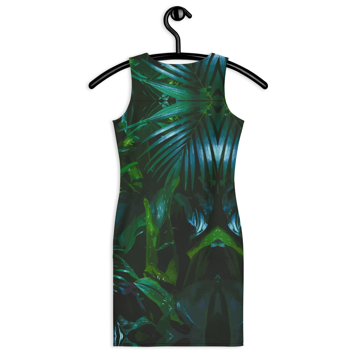 Tall Giraffe Surrounded by Greenery Bodycon Short Dress