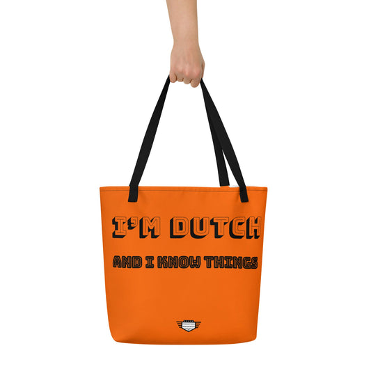 Dutch - All-Over Print Large Tote Bag