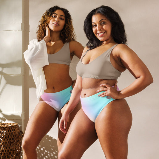 Parte inferior de bikini de talle alto