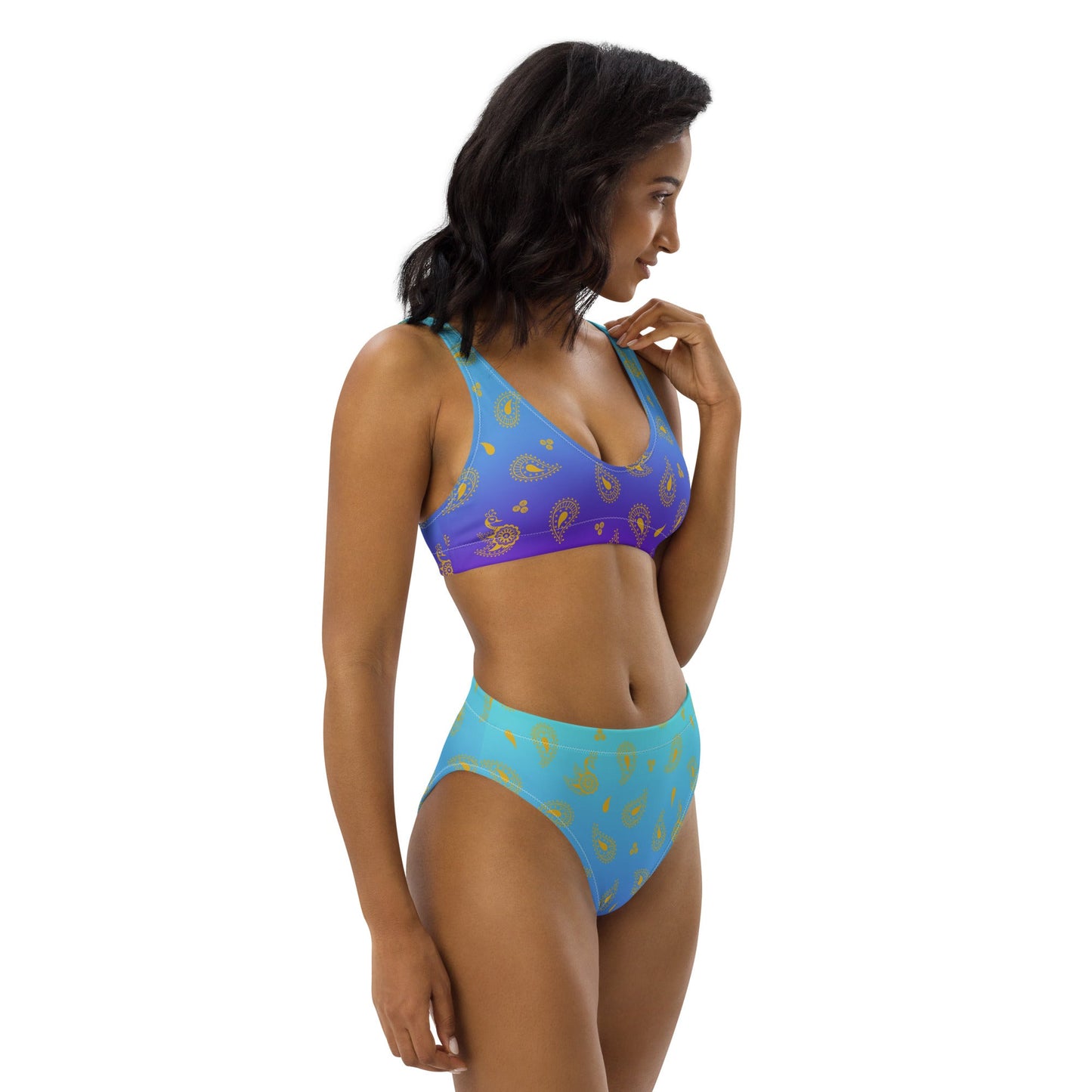 Peacock Henna Bikini - Elegance Meets Effortless Comfort