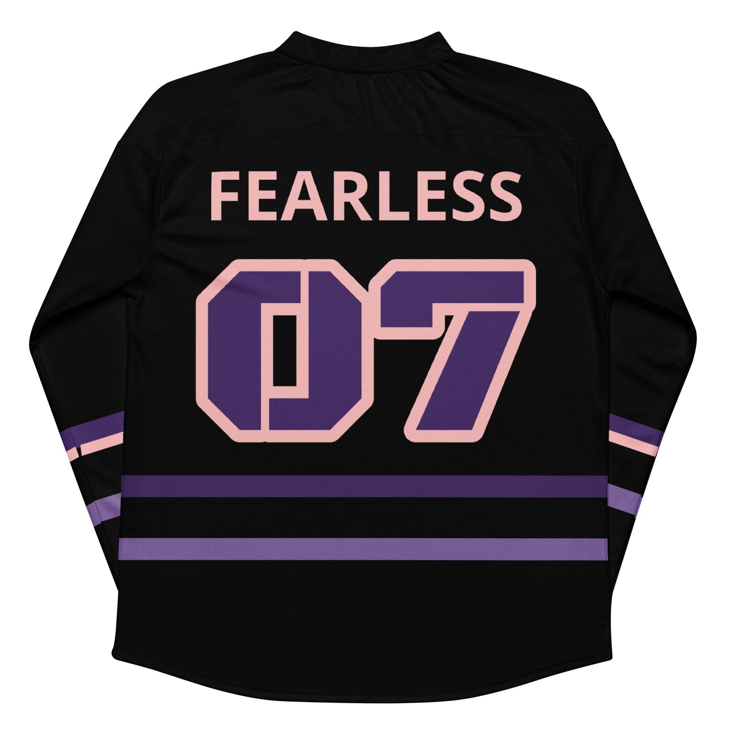 Women’s Black & Purple “Midnight Crew” Recycled Hockey Fan Jersey Premium Moisture-Wicking, Streetwear Style