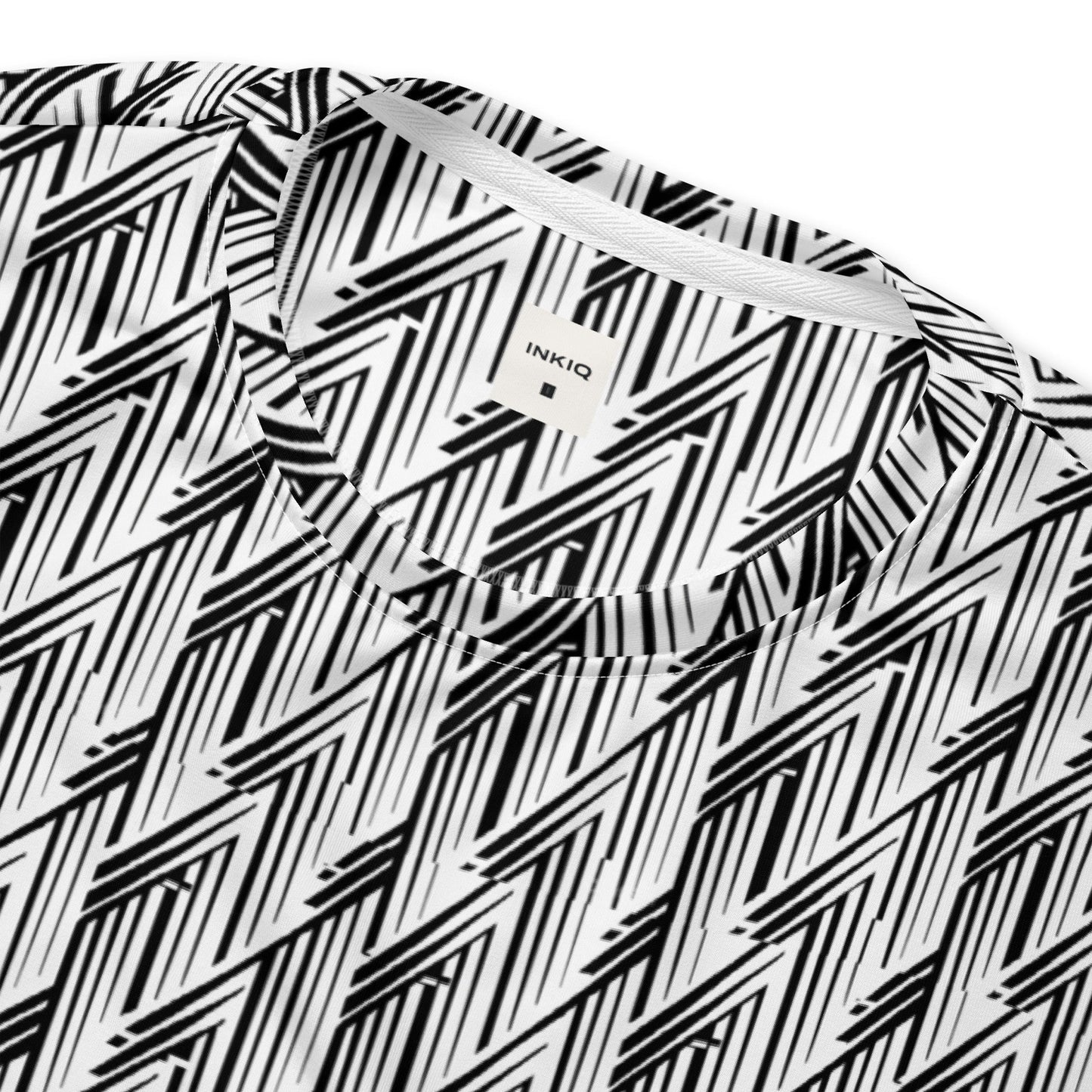 Glitch Stripe Sweatshirt | Black & White Neo-Futurist Unisex