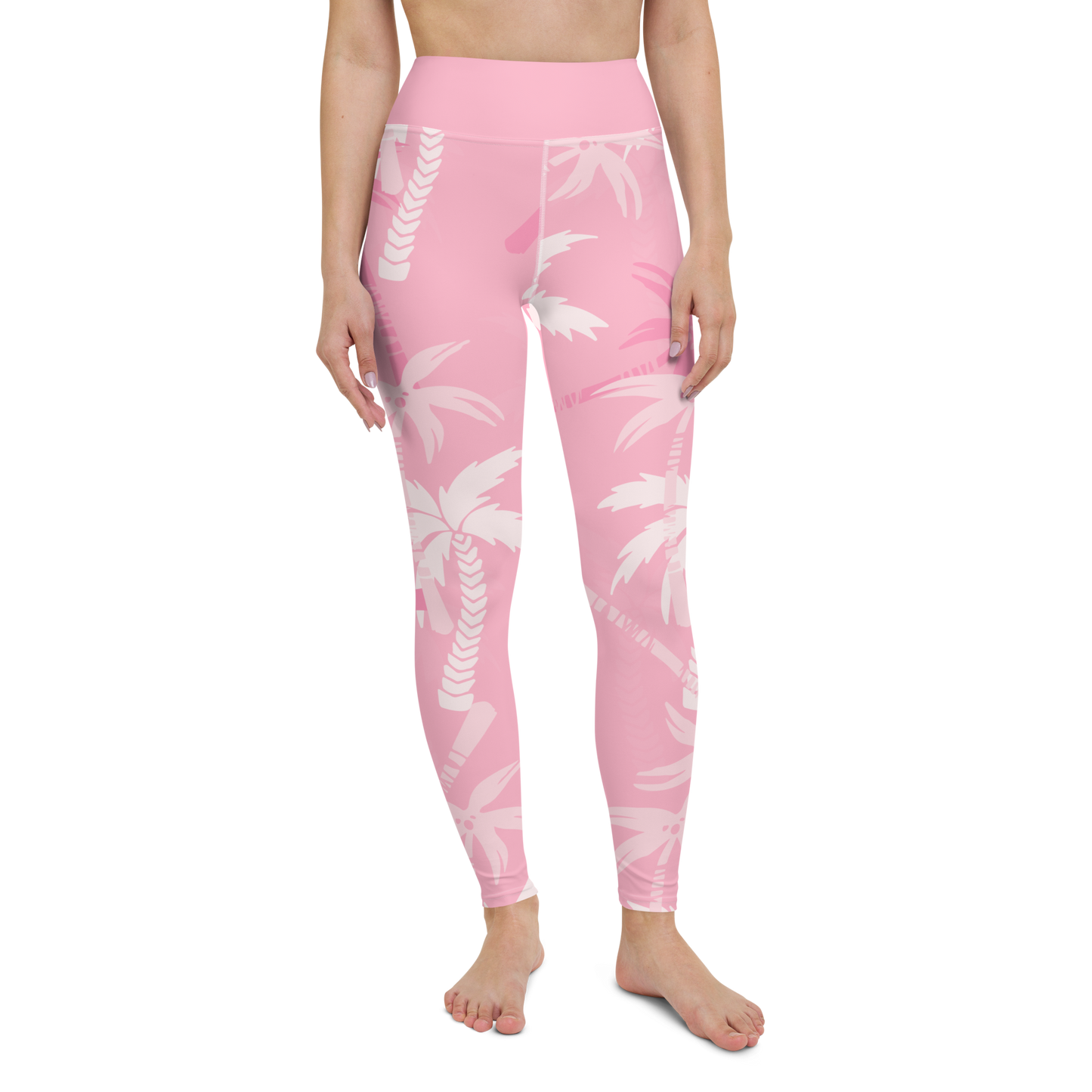CoastFlex Sport Pink Palms Leggings