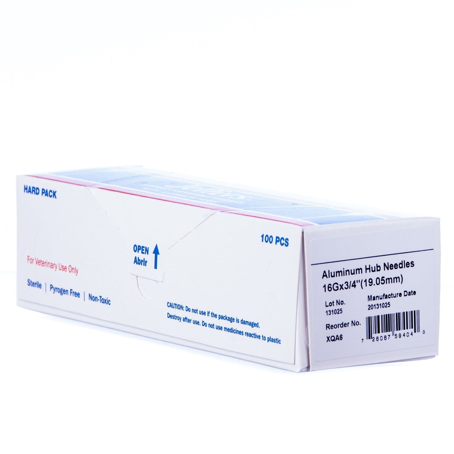 Agujas de cubo de aluminio Jeffers, caja de 100