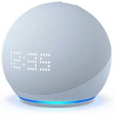 Amazon Echo Dot (5th Gen) with Clock  (Refurbished)