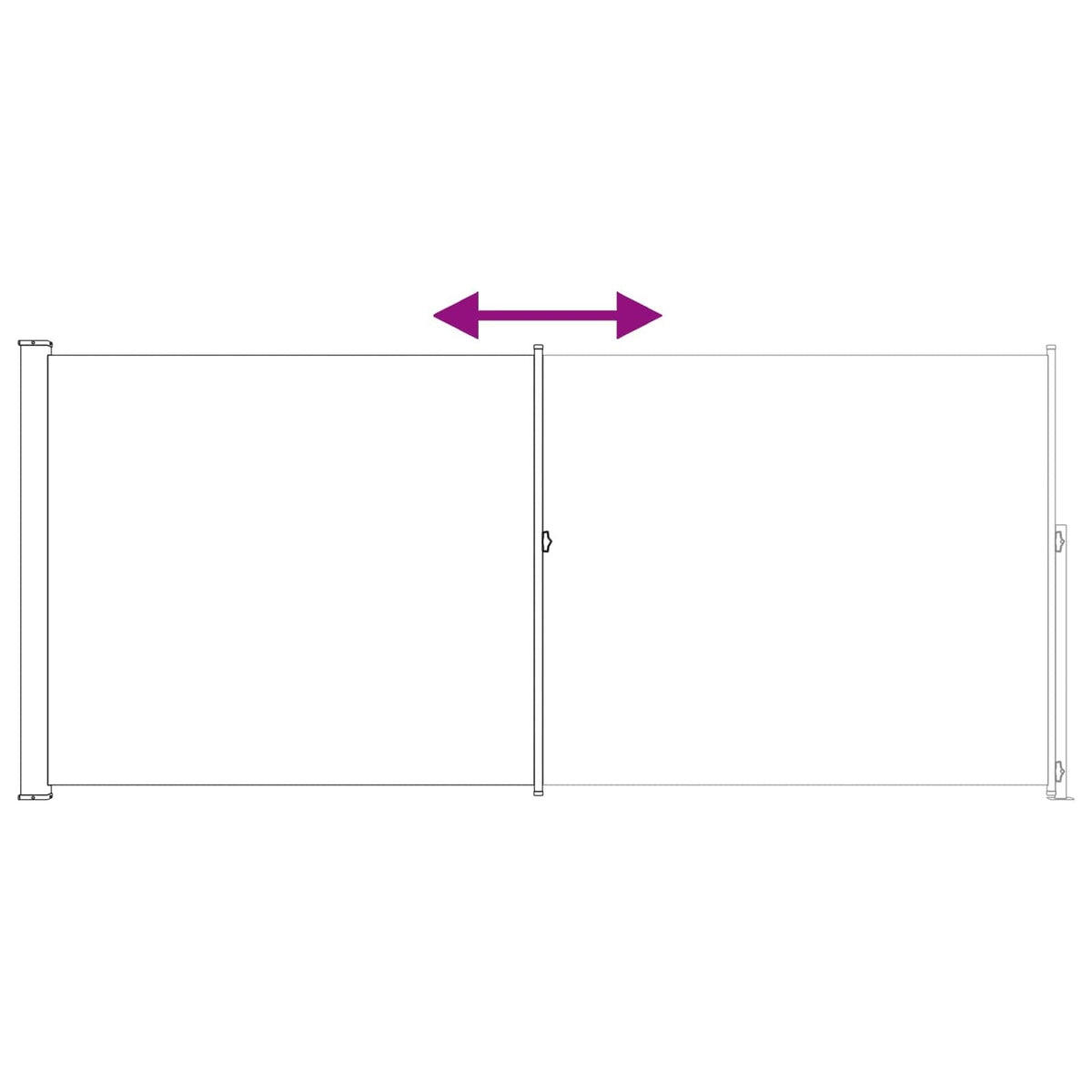 Retractable Side Awning Rectangular 78.74 x 196.85 in