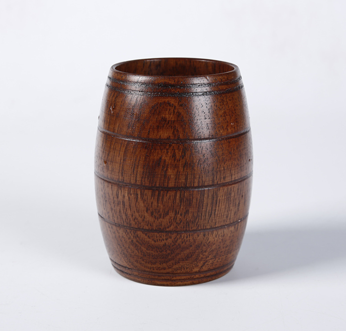 2021 Mugs Primitive Handmade Natural Jujube Wooden Cup Mug Wine Tea Juice Beer Wood Cup Drinkware