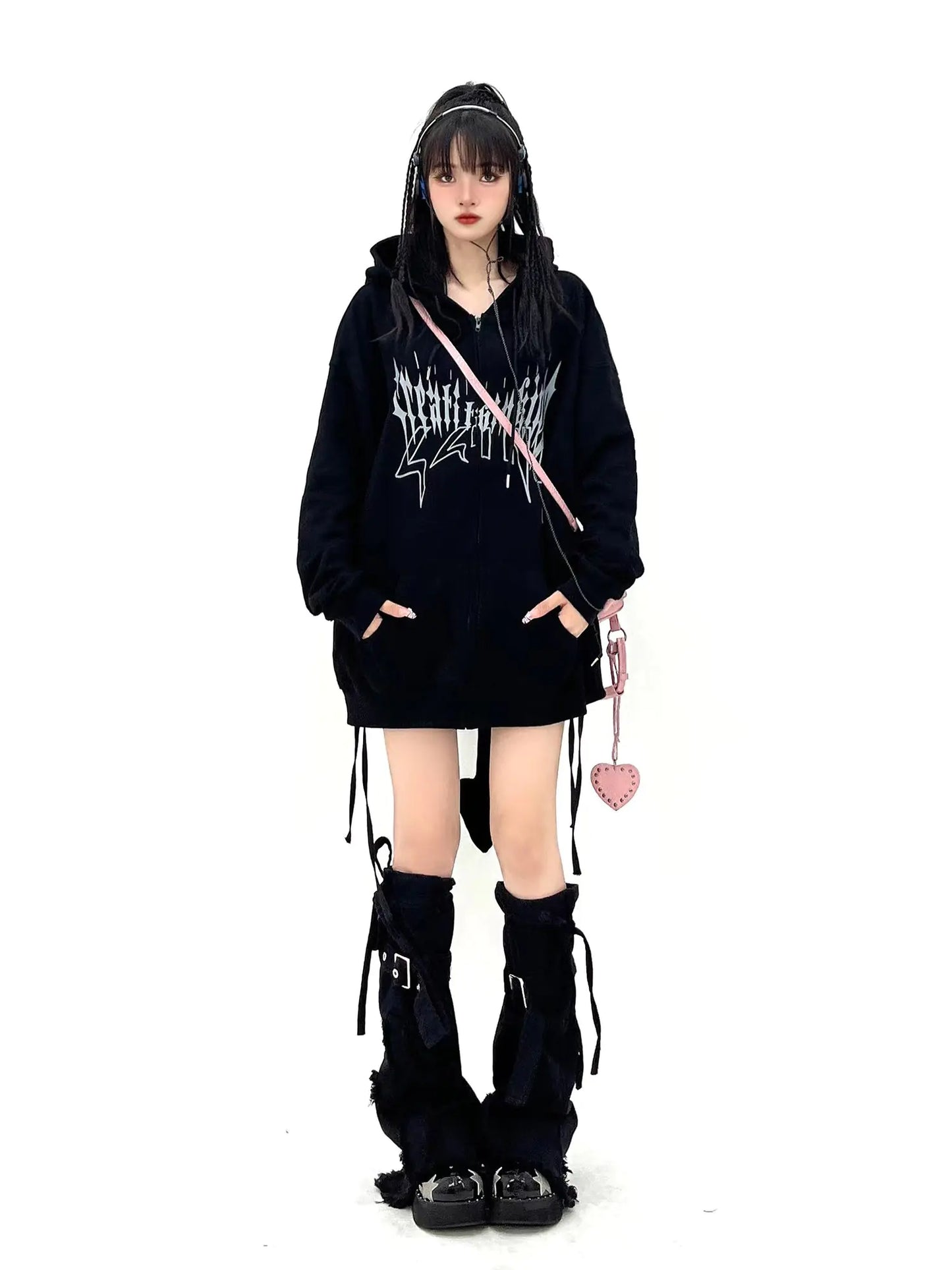 American Spice Girl Loose Fit Printed Sweater - # GIAA23510006