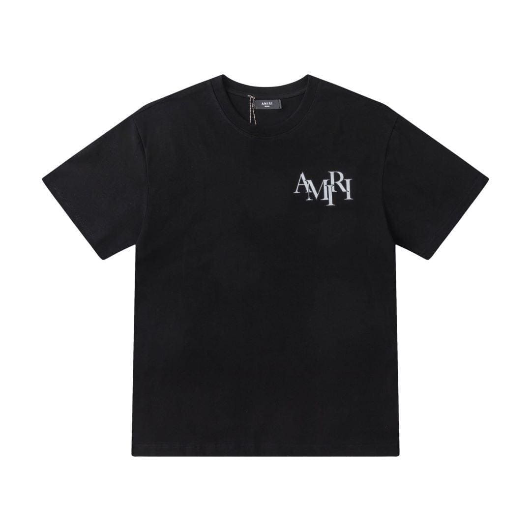Amiri Black T-Shirt Without Collar