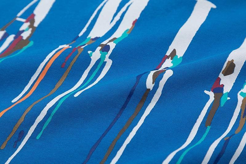 Amiri Blue T-Shirt Without Collar