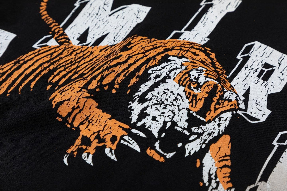 Amiri Lion Black T-Shirt Without Collar