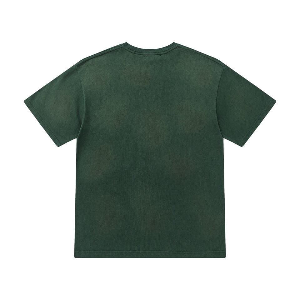 Amiri Lion Green T-Shirt Without Collar