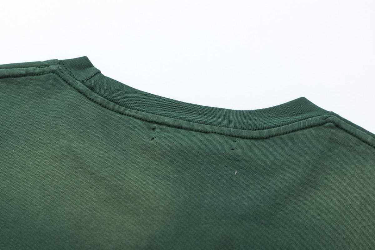 Amiri Lion Green T-Shirt Without Collar