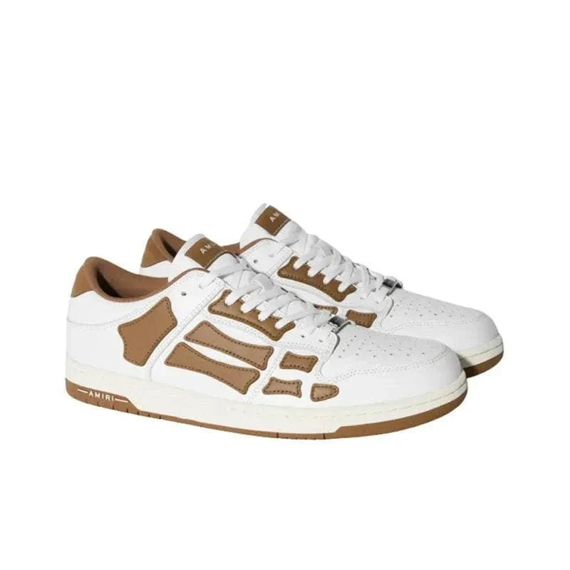 AMIRI Skel Top Low 'White Brown'