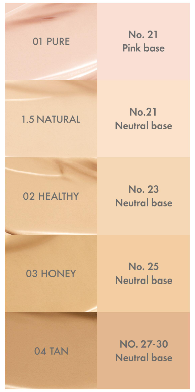 AMUSE Dew Power Vegan Cushion SPF 50+ PA++++ 15g [Refill] (4 Colors)