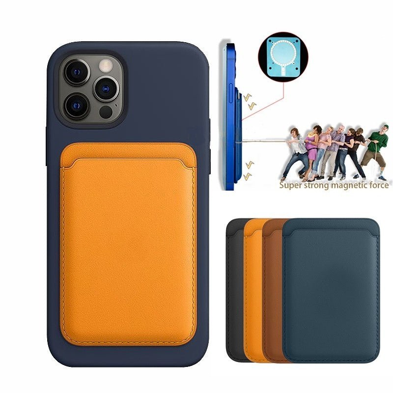 Luxury Magnetic Leather Card Holder Wallet Case for iPhone 14 Pro Max 13 12