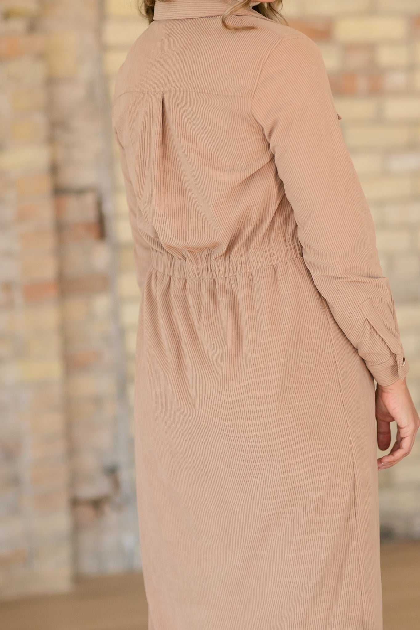 OFERTA ESPECIAL - Vestido camisero Anika de pana - VENTA FINAL