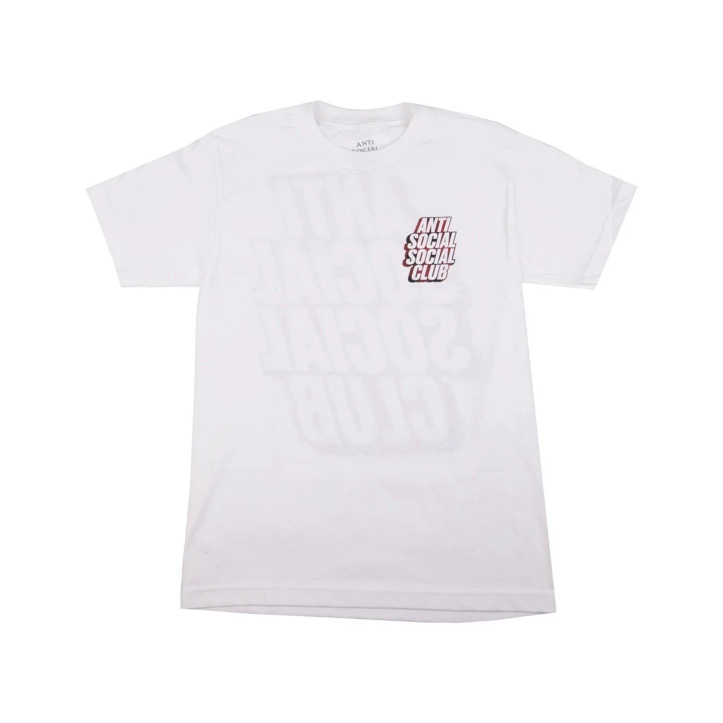 Anti Social Social Club Plaid Red Tee White