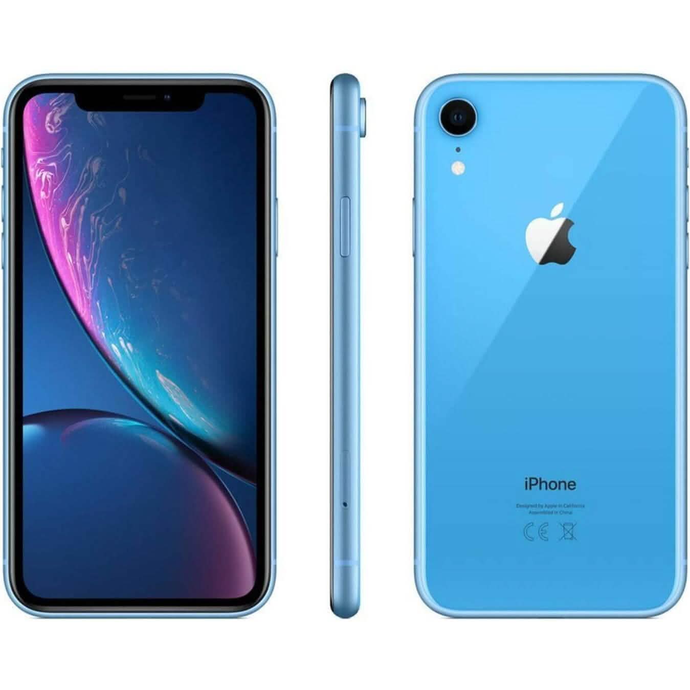 Apple iPhone XR, 128GB Blue GSM Carriers  (Refurbished)