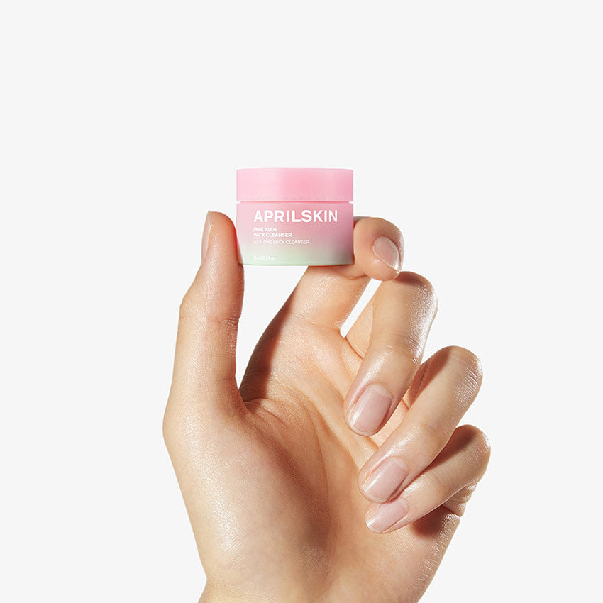 APRILSKIN Pink Aloe Mask-to-Foam Soothing Cleanser 15g