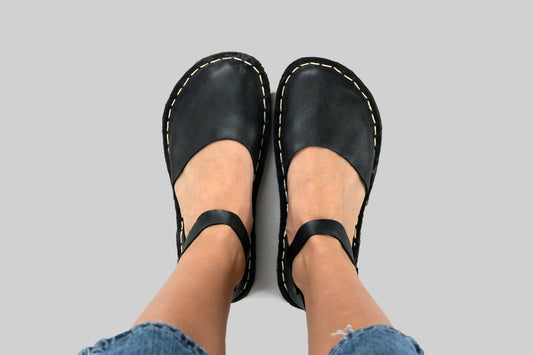 Women's Black Barefoot Sandals