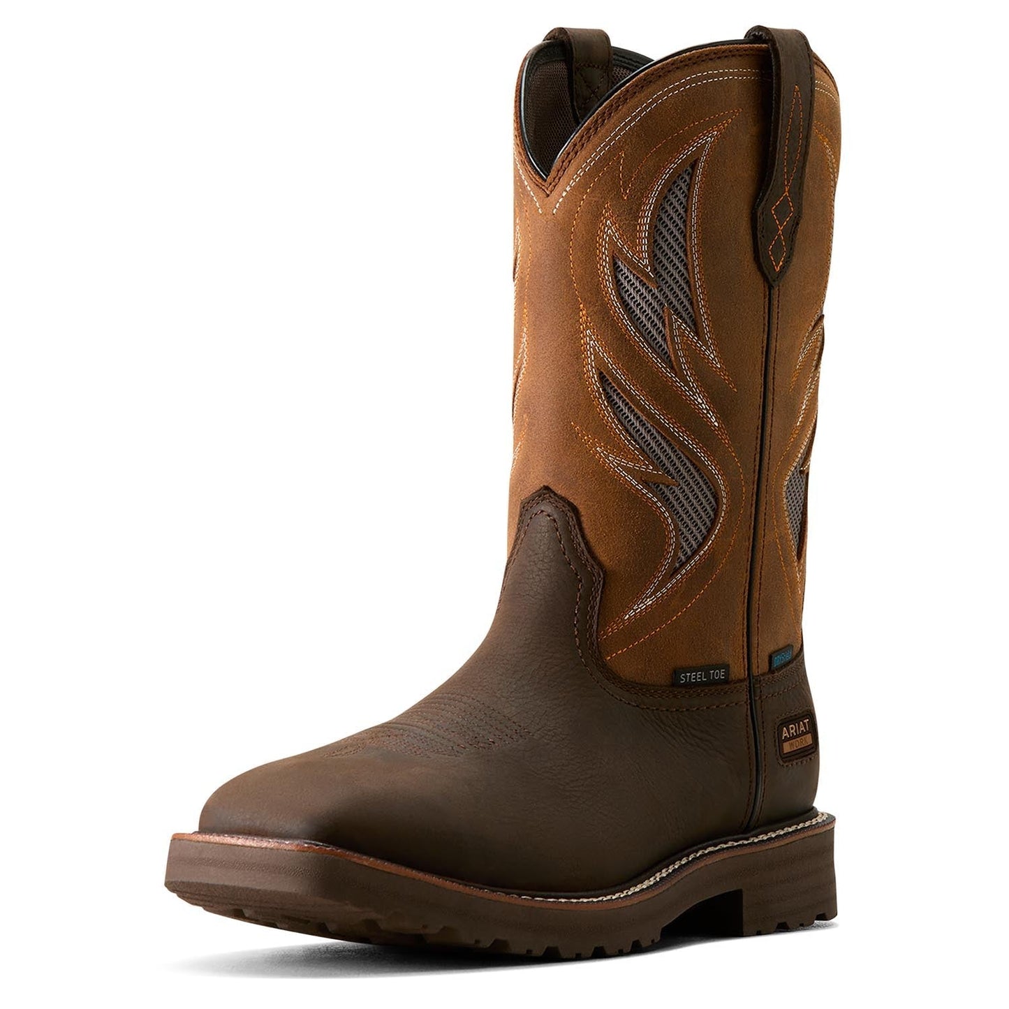 Bota de trabajo con punta de acero impermeable VentTek Activator para hombre Ariat