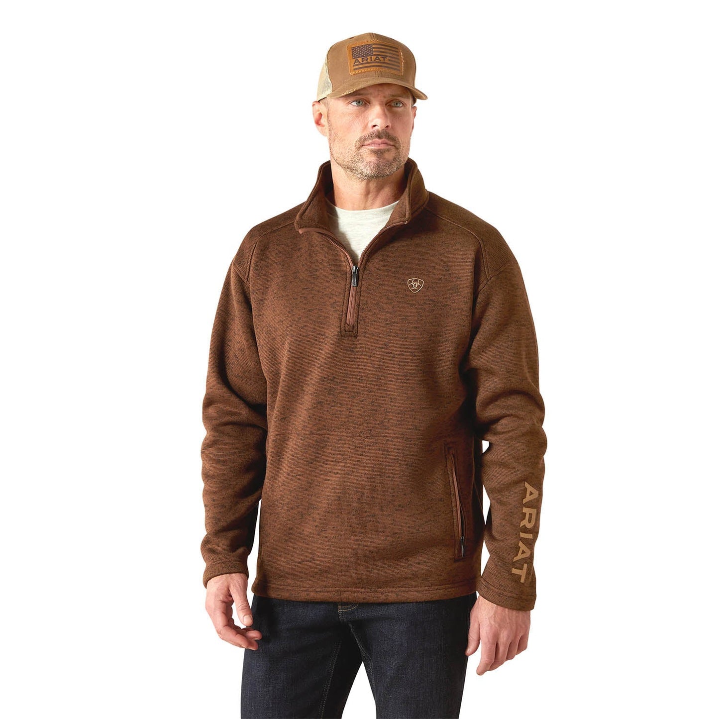 Sudadera con cremallera de 1/4 Ariat Caldwell para hombre
