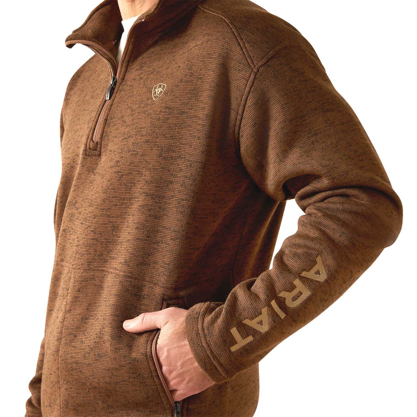 Sudadera con cremallera de 1/4 Ariat Caldwell para hombre