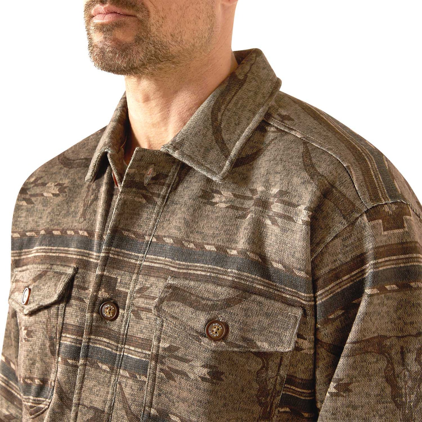 Camisa Chaqueta Estampada Caldwell de Hombre Ariat