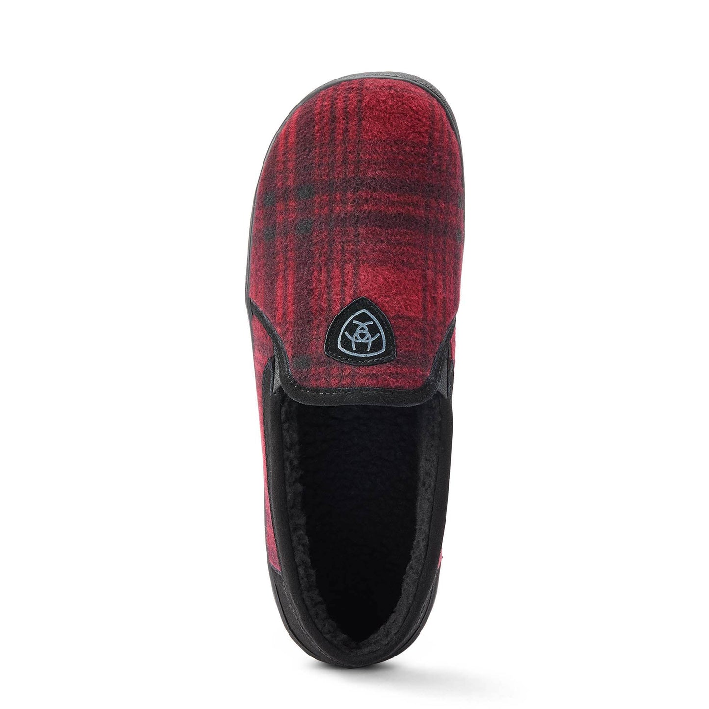 Pantuflas Ariat Lincoln para hombre en lata coleccionable, a cuadros rojos