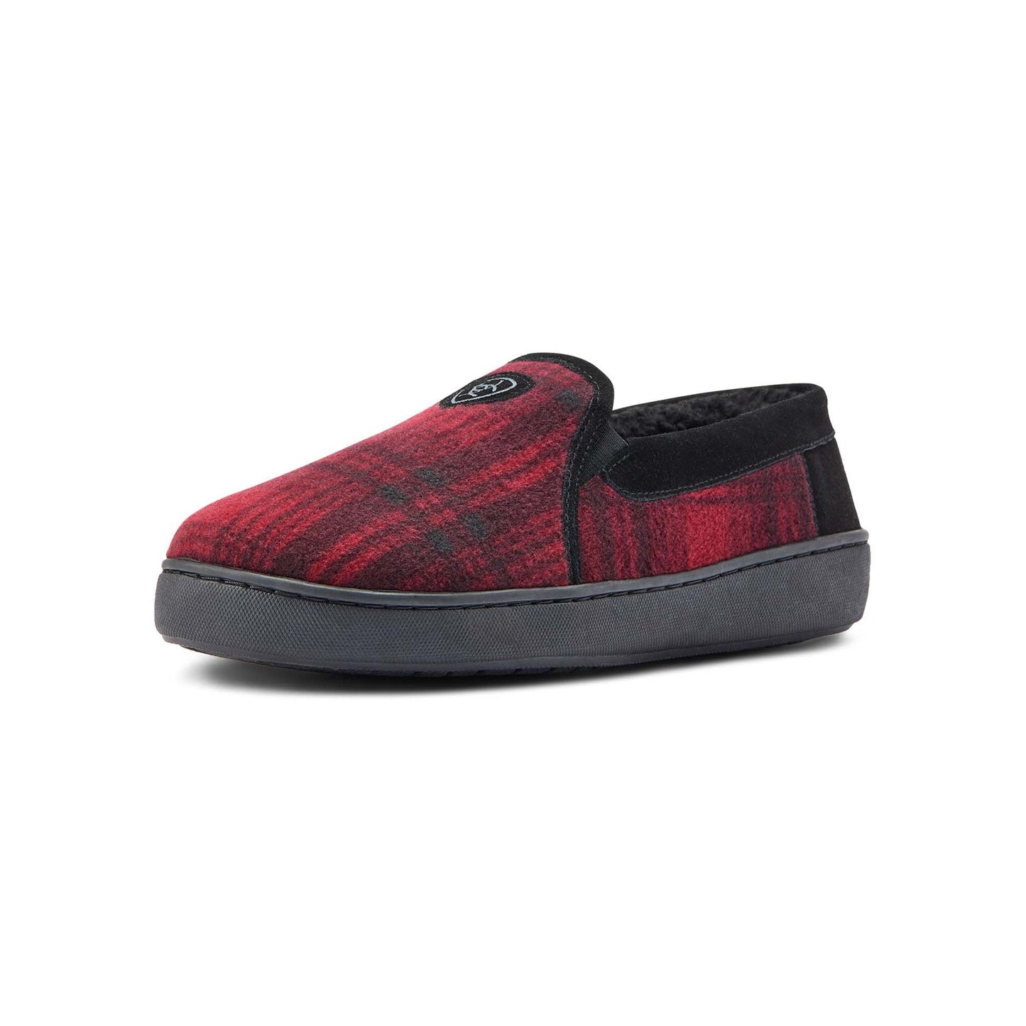 Pantuflas Ariat Lincoln para hombre en lata coleccionable, a cuadros rojos