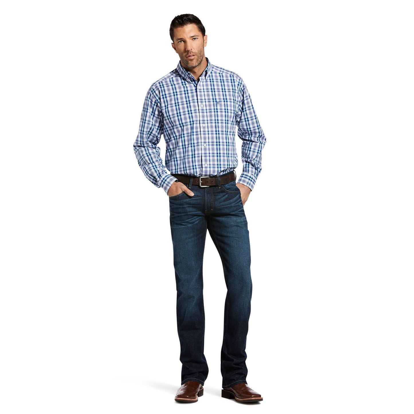 Pantalón Vaquero Ariat M5 Slim Stretchy Legacy Stackable de Hombre con Pierna Recta