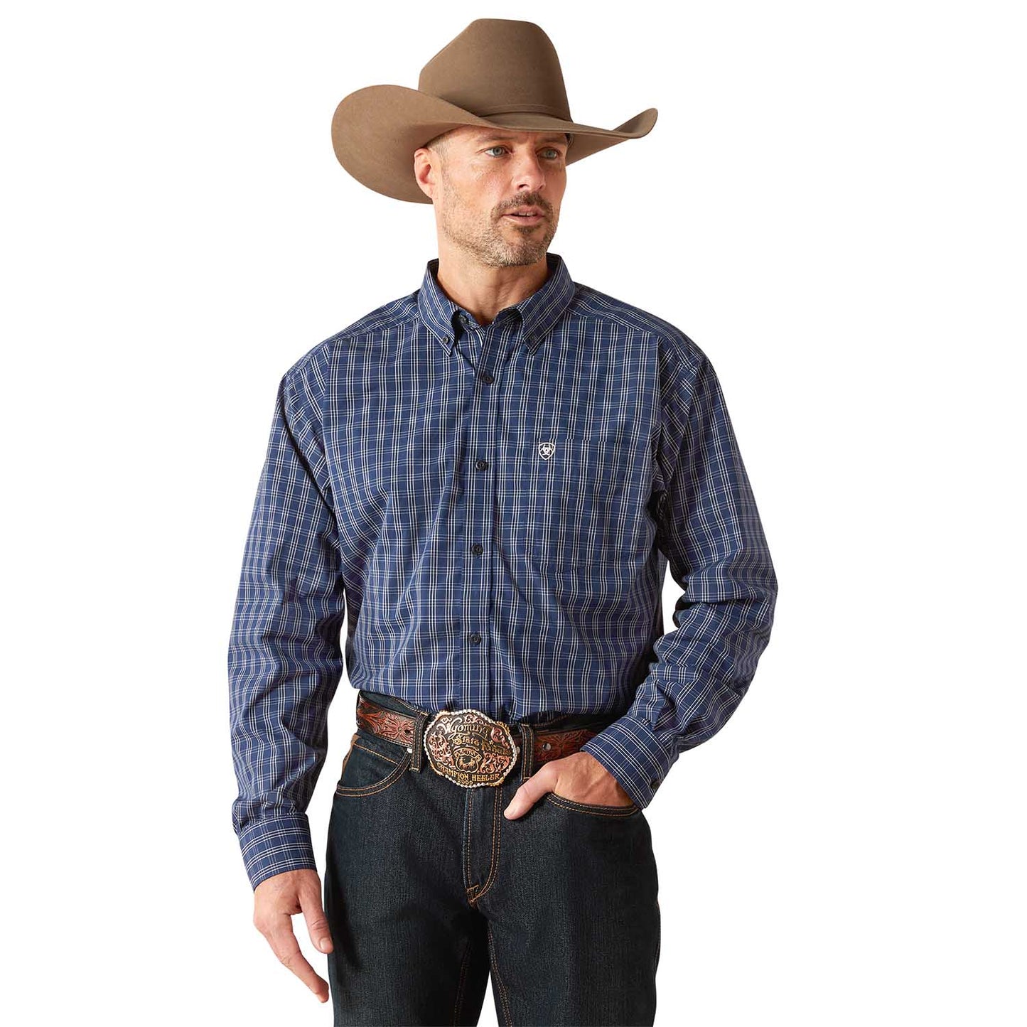 Camisa Ariat para hombre Pro Sawyer de manga larga