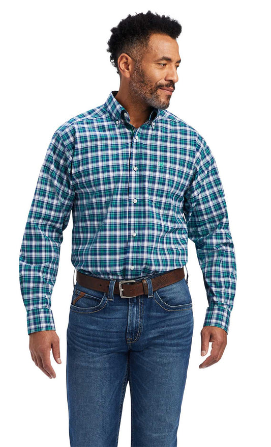 Camisa Ariat de hombre Pro Series Brantleigh elástica de corte clásico, Jelly Bean