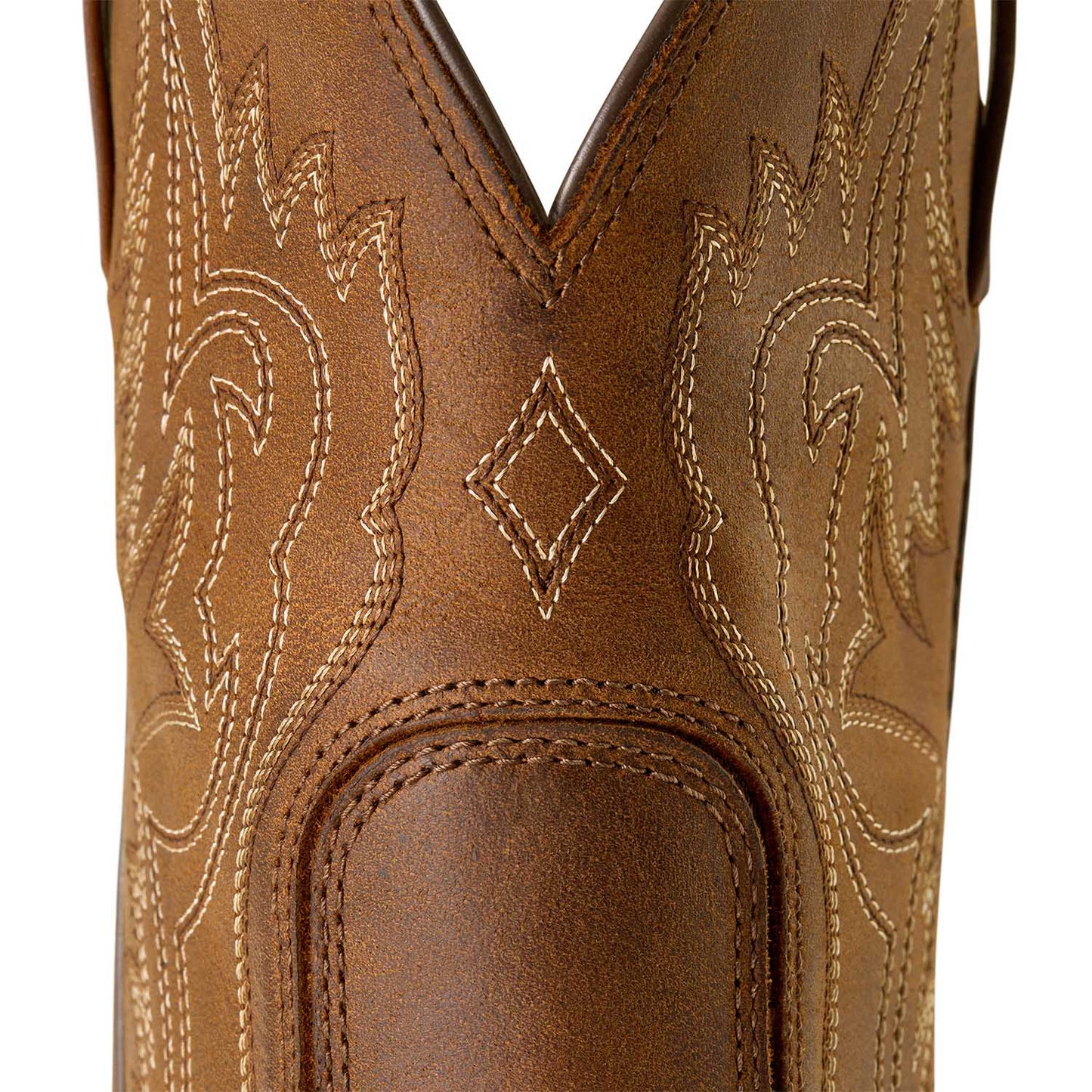 Bota vaquera de trabajo Ariat Western Big Rig con punta cuadrada ancha para hombre – Bota de trabajo cómoda y duradera de cuero