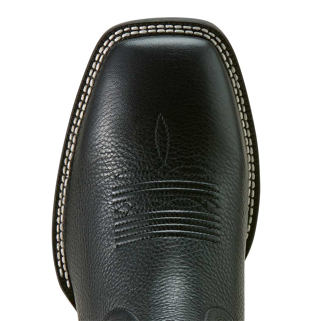 Bota vaquera de trabajo Ariat Western Big Rig con punta cuadrada ancha para hombre – Bota de trabajo cómoda y duradera de cuero